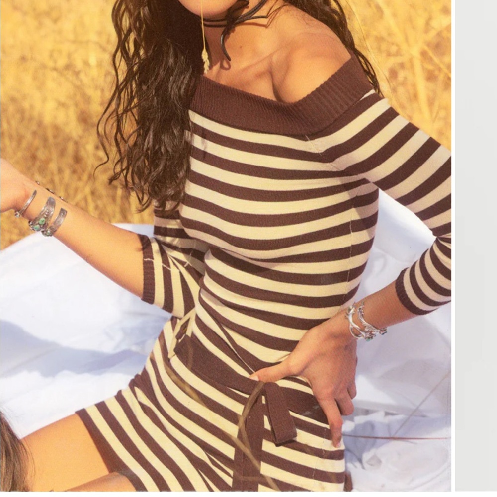 Frankie’s Bikinis x BELLA HADID Saloon Knit Mini Dress